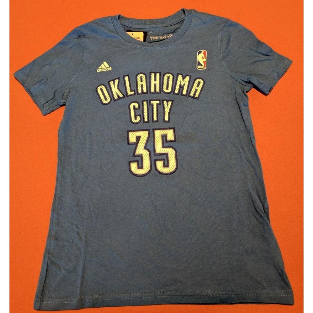 Adidas Boy's Medium Kid‎ Clutch Durant #35 OKC Thunder TShirt T-Shirt NEW